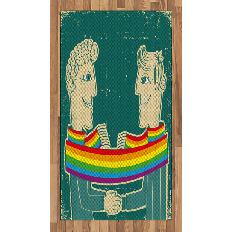 Tapis décoratif Pride, Rectangle 2 pi 7 po x 5 pi