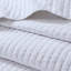 Courtepointe double / grand blanc 3 pièces - Design réversible, microfibre avec coton, contrôle boulochage