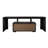 Black TV Stand And Cabinet With LED RGB Lights For Flat Screen Tvs | Gift Idea