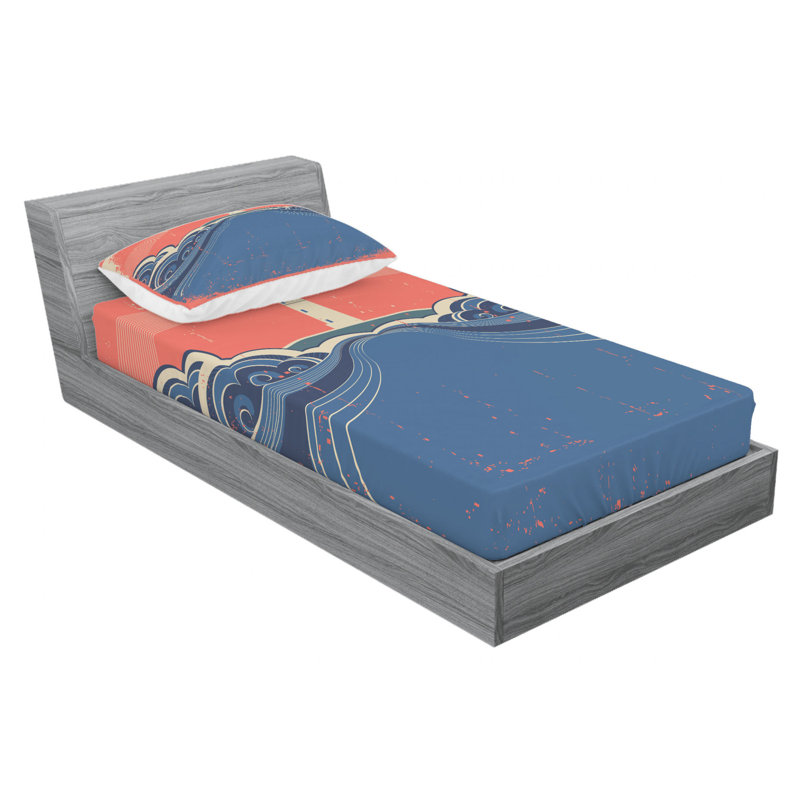 Microfiber Sheet Set, Twin Sheet Set with Fitted Sheet