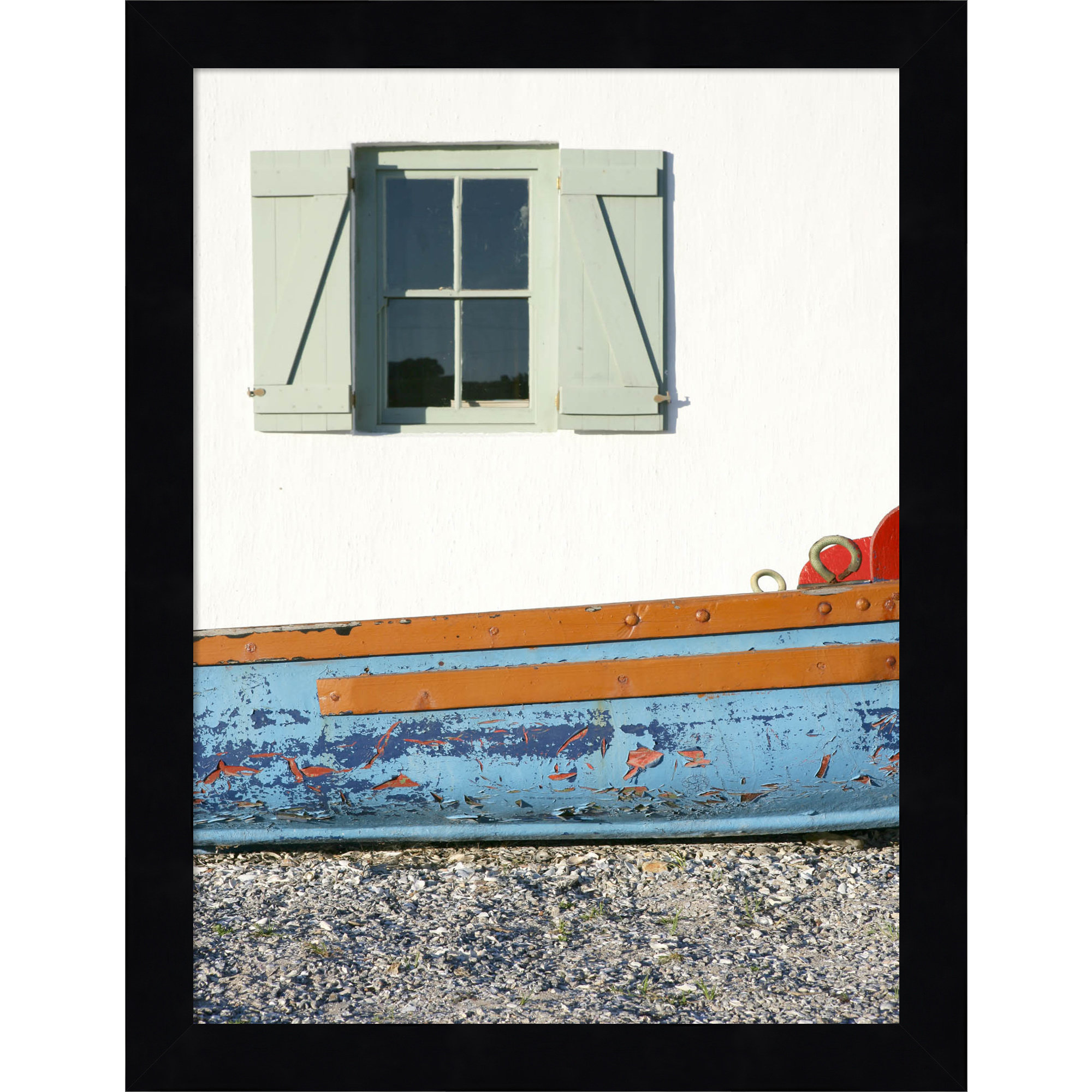 Weskus Window by Shot by Clint Wood Framed Wall Art Print, Black, 13" H x 10" W