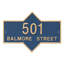 Piedmont 2-Line Wall Address Plaque-2124169249