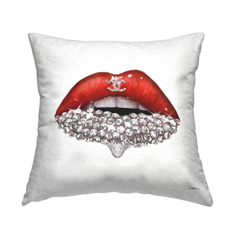 Coussin d'extérieur imprimé chic pour femmes