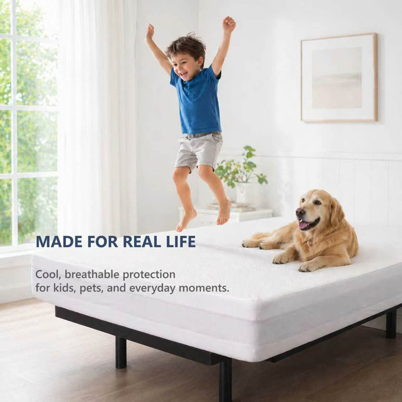  - Protège-matelas 100% imperméable Bls Premium Cooling - Protège-matelas hypoallergénique doux et respirant - Drap-housse imperméable à poches profondes - silencieux - certifié Oeko