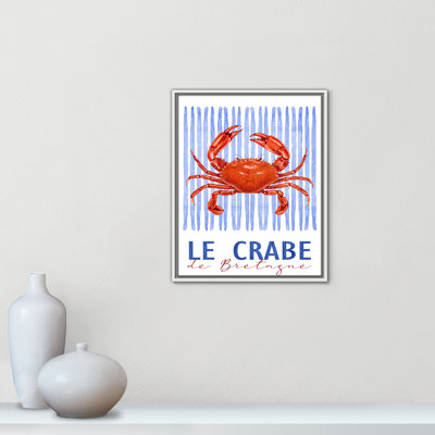 Le Crabe - Square Version Print by Kimberly Allen