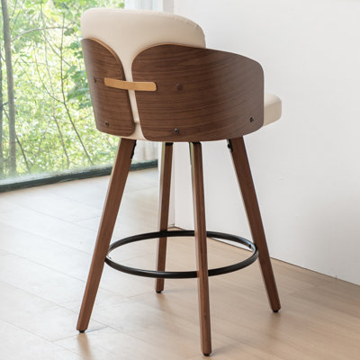 Ljubka Faux Leather Swivel Stools