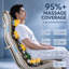 Fauteuil de massage 4D pour tout le corps, inclinable sur rail SL avec massage par percussion et pétrissage, fonction chauffante, 5 techniques de massage à haute vitesse, position zéro gravité à 3 vitesses, repose-pieds extensible, connexion Bluetooth et écran tactile de commande