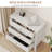  Amberrae 3 Drawer Dresser, 32" Wide Chest of Drawers-1110307