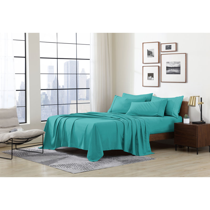 Swift Home Ultra-Soft 6-Piece Sheet Set with Extra Pillowcases - Essential 1800 Series Microfiber - Fits Mattress up to 14" Tall - Peach Fuzz, Durable, Easy Care