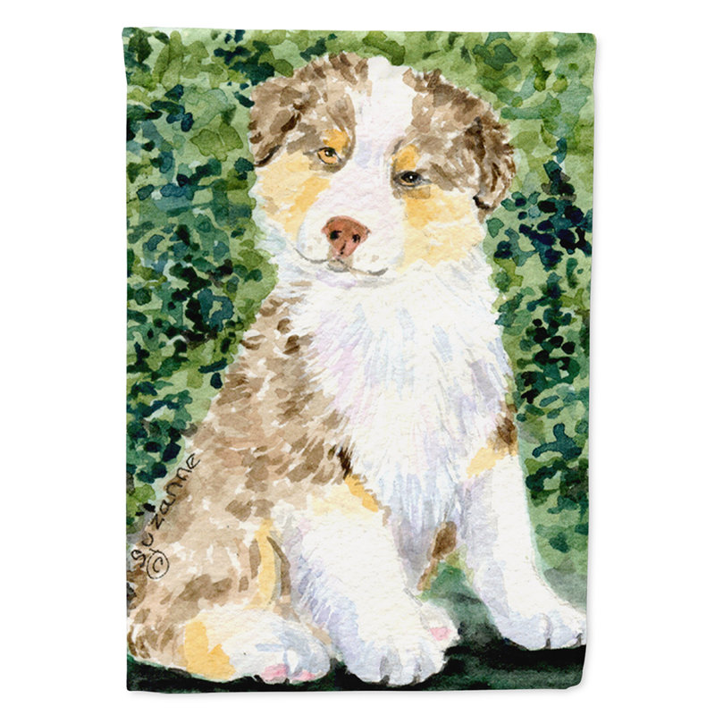 Polyester à 2 côtés 40 x 28 po drapeau maison, Berger australien 2