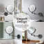 Miroir mural rond en métal-93465431