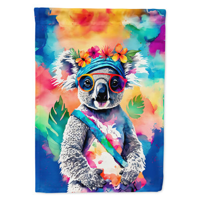 Drapeau de maison de koala hippie