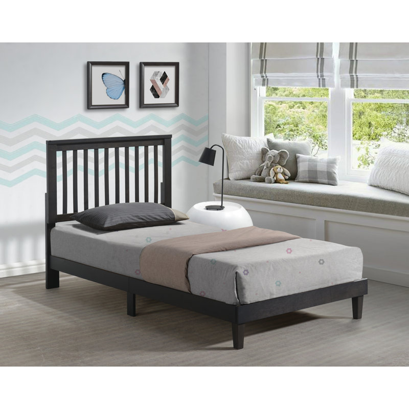 Slat Bed, Dark Cappuccino, Twin XL