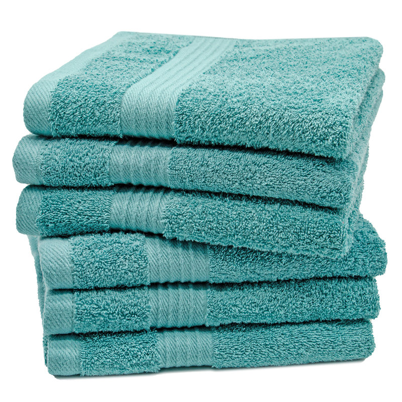Midweight Hand Towel, Turquoise