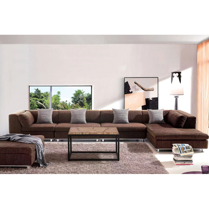 Table basse Shaun, Bois naturel