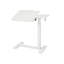 Tray Rolling Laptop Computer Standing Desk Cart White with Wheels