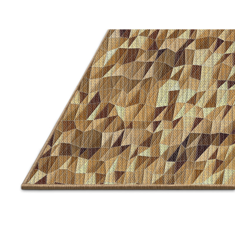Tapis brun Power Loom, Rectangle 8 pi x 10 pi