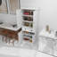 Armoire de rangement pour garde-manger blanche de 71 po. 4 portes, tiroir, 2 tablettes réglables. Améliore l'organisation de la salle à manger et de la cuisine - Blanc. Maximise l'utilisation de l'espace repas, articles