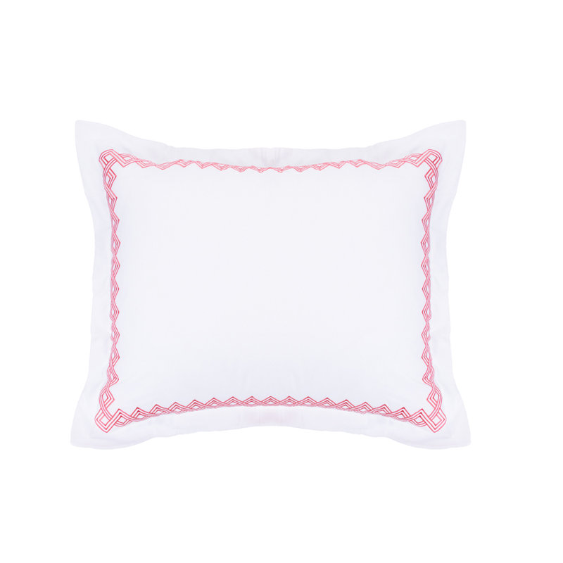 Sham, Standard, Gray/Pink