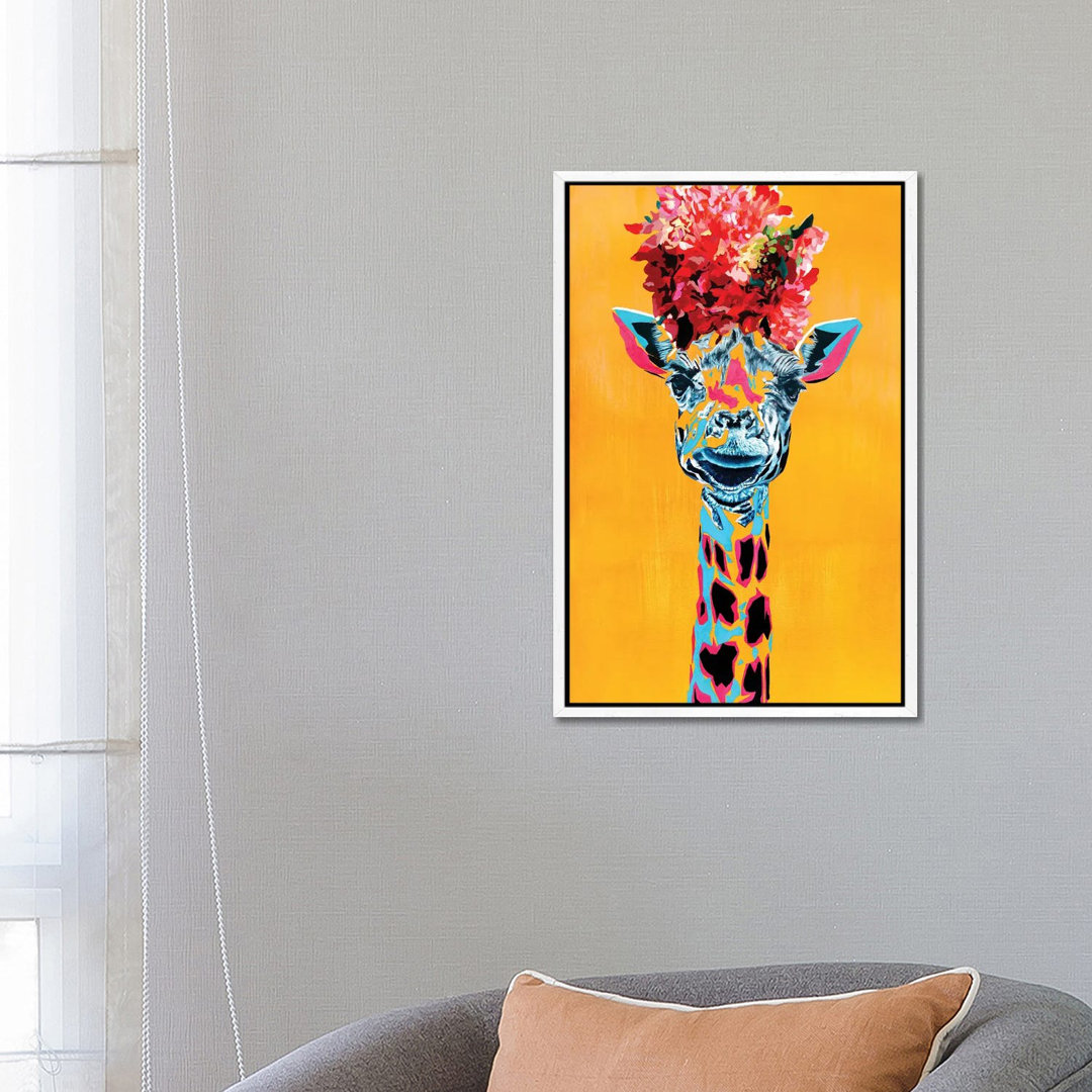 Giraffe von Tadaomi Kawasaki - Galerie-verpackte Leinwand Giclée auf Leinwand