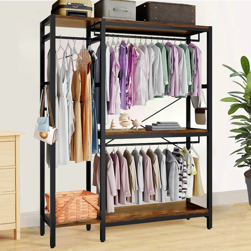 Versatile Multi-Functional Clothes Rack For Bedroom, Hallway, And More - Perfect For Hanging Clothes, Bags, And Towels