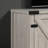 Salerno Dusty Gray 58"W TV Stand With 2 Open Shelves And 2 Cabinets