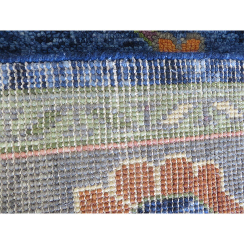 Tapis unique bleu marine de 8 pi x 10 pi