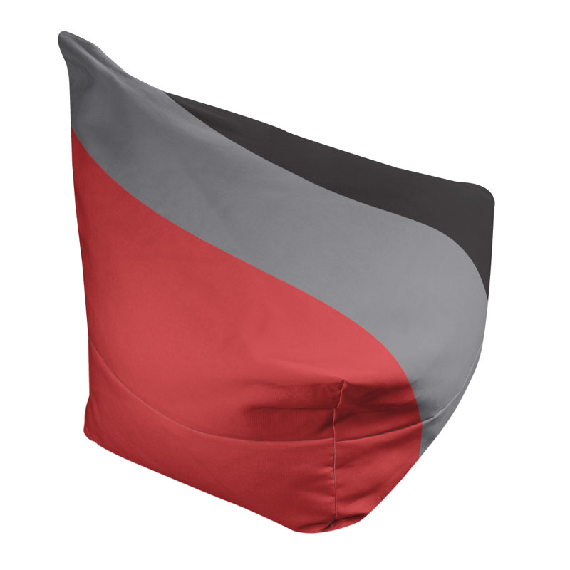 Sac de pois classique, H 42 po x l 38 po x P 31 po, Rouge fraise / gris plat / noir