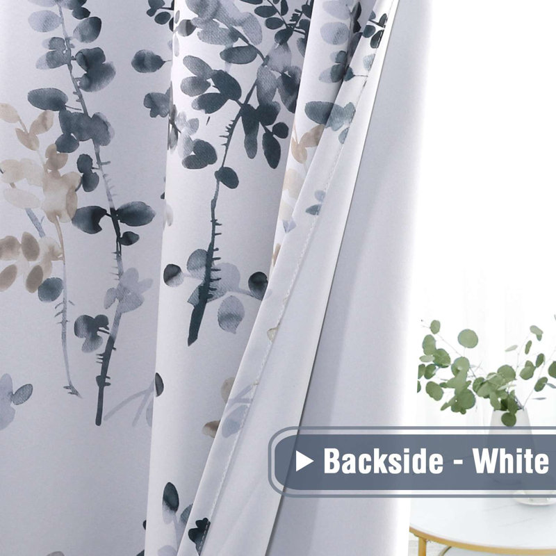 Blackout Curtains for Living Room Darkening Thermal Insulated Panels Light Blocking Grommet Curtains/Drapes, 2 Panels