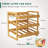 3 Tier Stackable Can Storage Organizer Pantry With Label Sticker And Marker Pen, Can Holders For Cabinet And Can Rack Organizer  Natural Bamboo