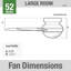 Ventilateur de plafond avec lumières DEL Pollman-2127947509