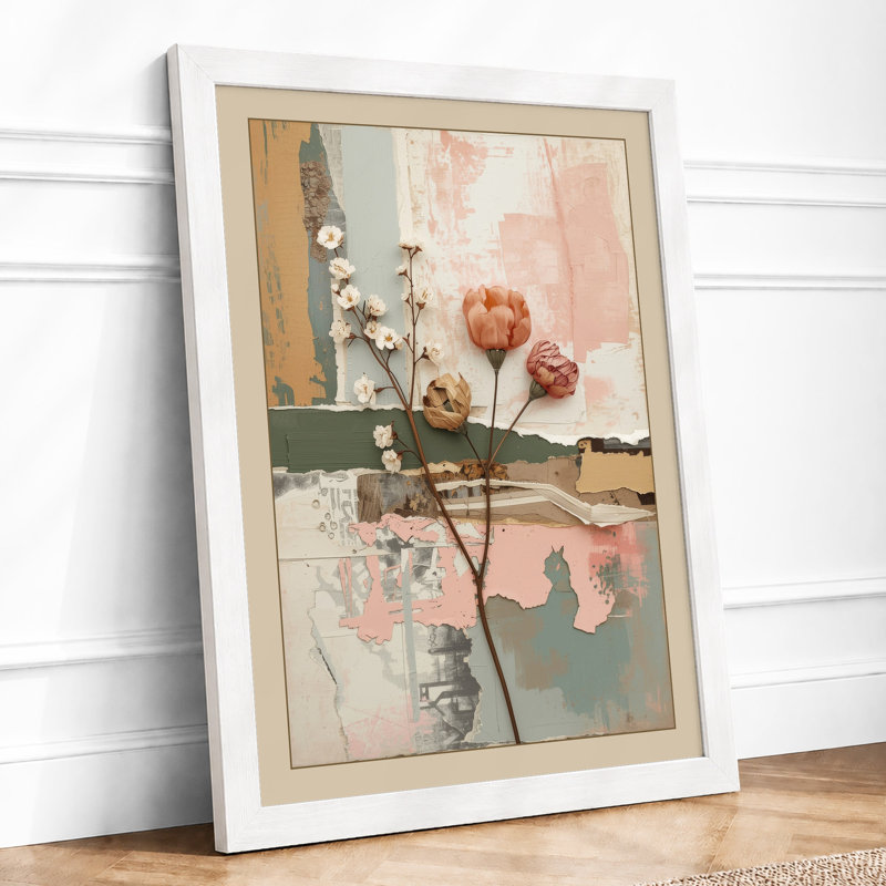 Dried Bloom In Abstract Botanical - Print, A1 - 84.1 x 59.4 cm, White