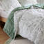 Ensemble de 2 mini édredons en fausse fourrure à poils longs pour lit simple / simple TG vert / blanc-117539032-117539030