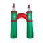 Barrière de voûte gonflable illuminée 10 pi avec décorations de Noël