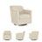 Bradney Upholstered Swivel Armchair-96679409