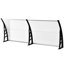 Dakota Fields 195cm W x 75cm D Plastic Cover Retractable Door / Window Awning-1771116759