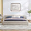 Chenille Upholstered Bed Frame with Thick Fabric-646489217