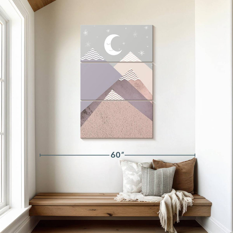 Avery Scandi Nursery Mountains, H 45 po x l 28 po