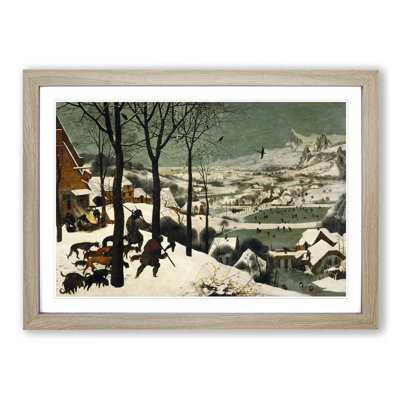 Hunters in the Snow - Framed Print