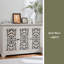 Buffet antique, armoire d'appoint vintage, console de service à buffet 3 portes Carving