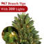 Arbre de Noël artificiel en PE / PVC pré-éclairé, branches à ouverture automatique et support en métal-937089766