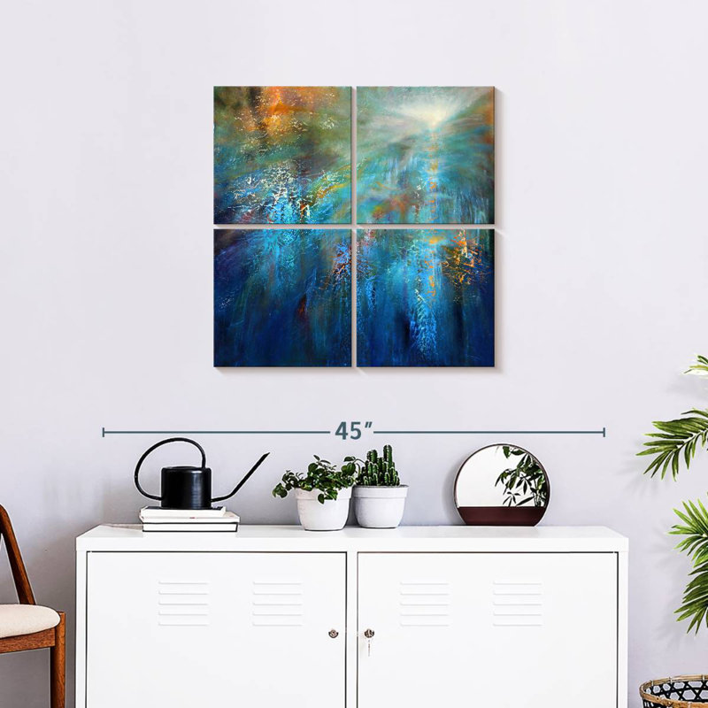 Another Blue Morning, 26" H x 26" W