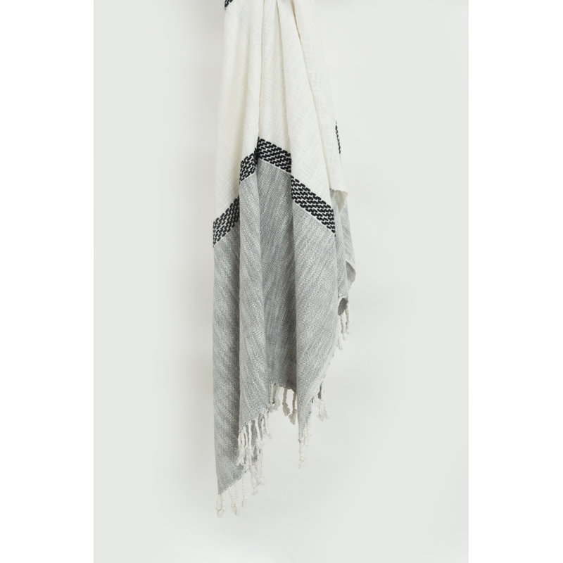 Jeté , Gris / blanc