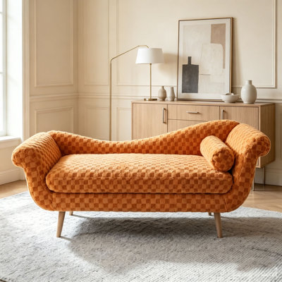 68.31'' Modern Velvet Chaise Lounge