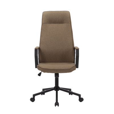 Blue Elephant Linen Office Chair with Headrest