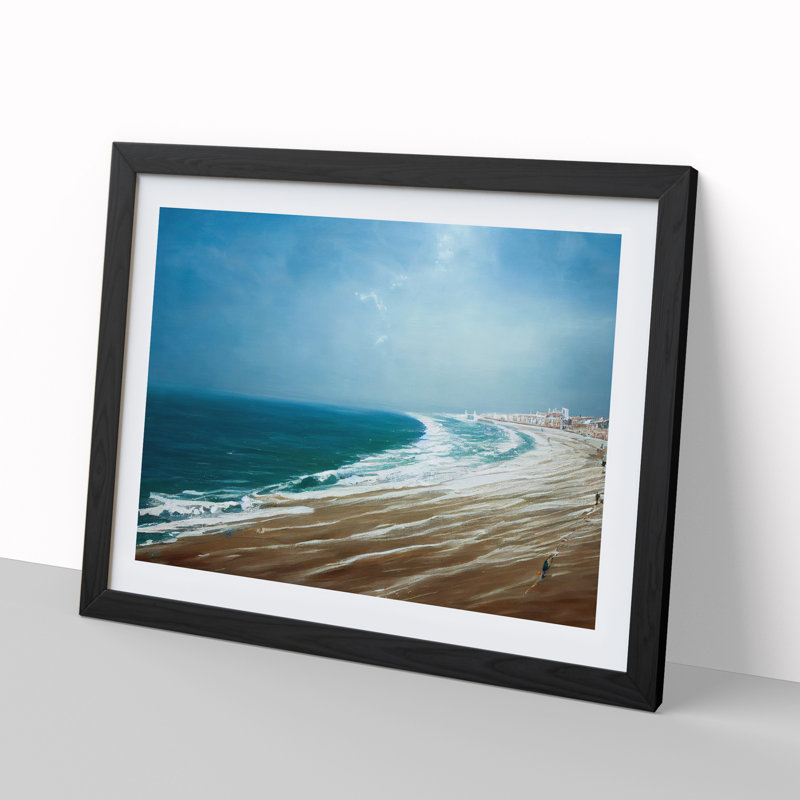 Beach Beauty - Single Picture Frame Painting, Black, 34cm H x 46cm W x 2cm D
