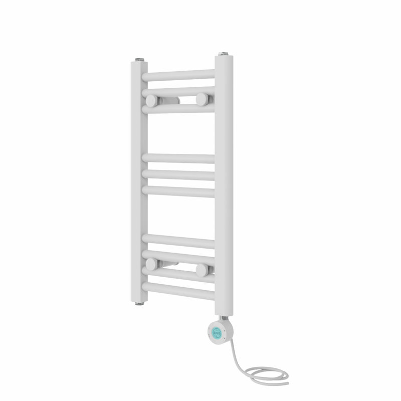 Dalayssa Straight Towel Rail Heated Towel Rails, White, 60cm H x 30cm W x 3cm D