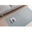 Tapis gris en laine fait à la main-88615528