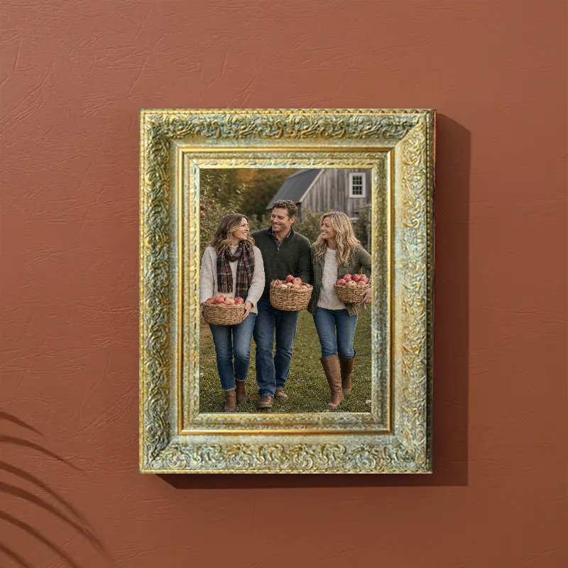 Cadre photo Gallery, Antique Gold, 3, 8" W x 10" H
