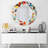 Saqlain Glass Round Mirror
